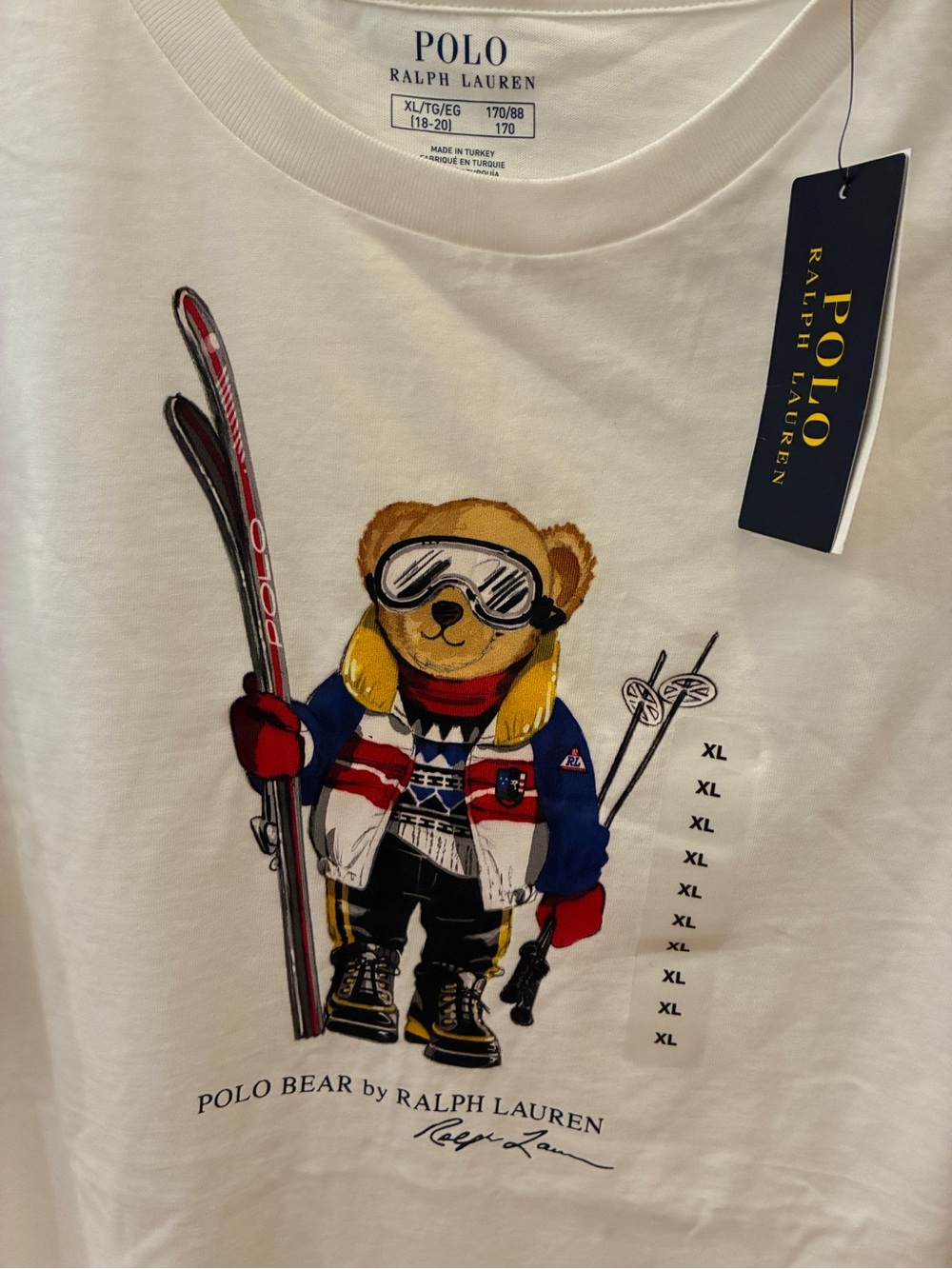 New Polo bear ski new boys x large t shirts